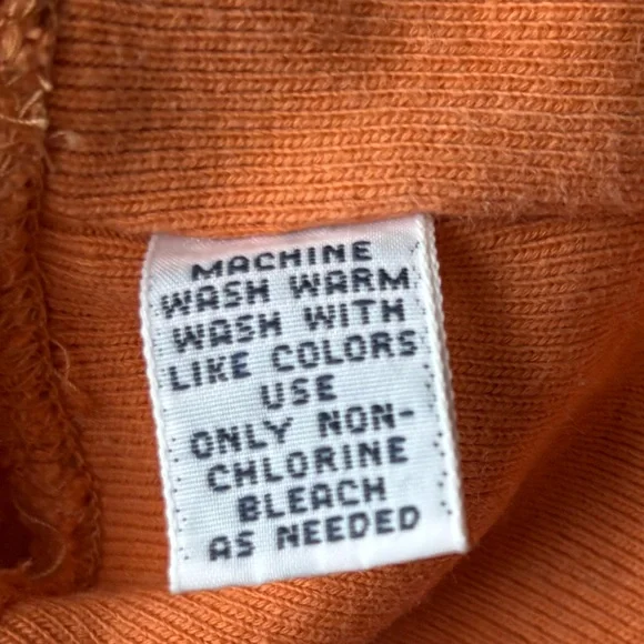 Polo Ralph Lauren Vintage 90’s orange crewneck cotton blend sweatshirtL